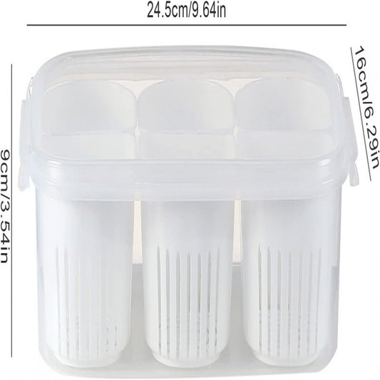 β¨ Refrigerator Food Storage Container with Lid β Fresh & Organized
