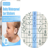 ๐ผ 30pcs Infant Waterproof Ear Patches โ Bath & Swim Protection