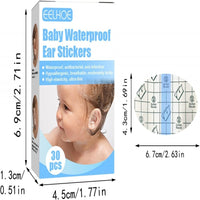 ๐ผ 30pcs Infant Waterproof Ear Patches โ Bath & Swim Protection