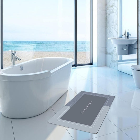 🚿 Water Absorbent Non-Slip Bath Mat – Quick Dry Bathroom Floor Mat 🛁