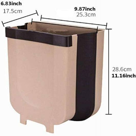 🗑️ Hanging Trash Can – Collapsible Kitchen Cabinet Door Bin
