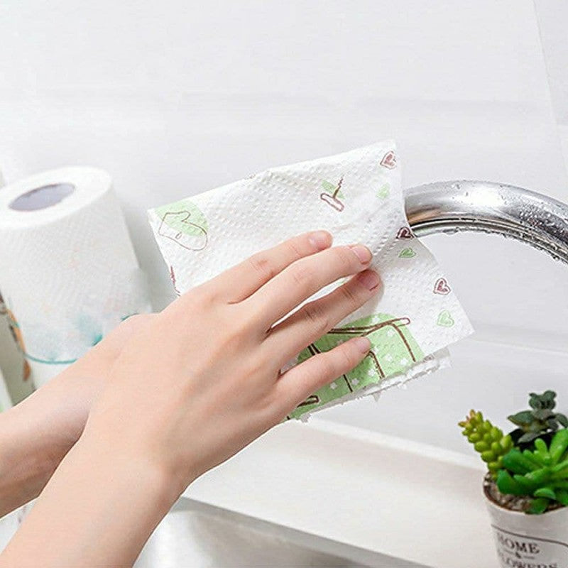 π§» 50 Sheets Kitchen Tissue Roll β Super Absorbent & Strong Paper Towel for Daily Use π½οΈ