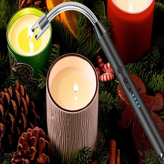 π₯ USB Rechargeable Candle Lighter β Flexible Plasma Arc Long Neck Windproof Lighter π¨