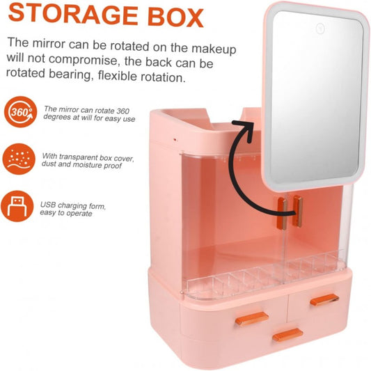 π LED Makeup & Jewelry Organizer Box β Stylish Storage Tray