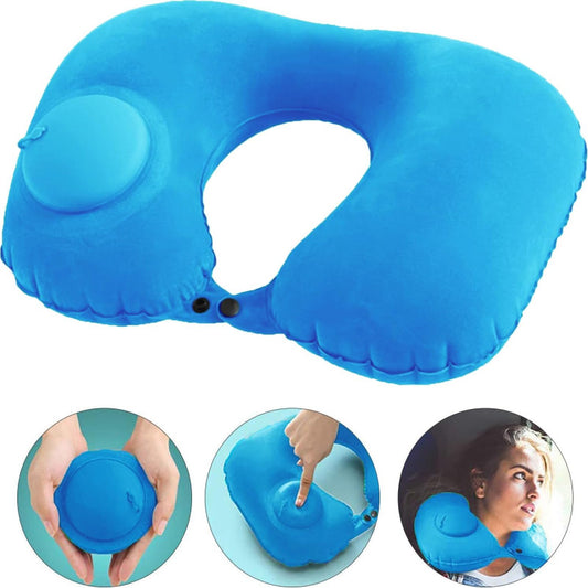 βοΈ Portable Inflatable U-Shaped Travel Neck Pillow β Soft & Comfortable Support for Long Trips π΄