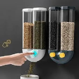 π§± 2500ml U-Shape Food Dispenser β Wall-Mounted Dry Storage