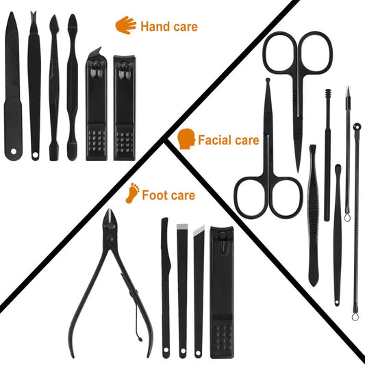π
 18-in-1 Professional Manicure & Pedicure Set β Stainless Steel Nail Clipper & Grooming Kit π§΄