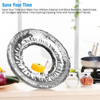 π³ (Pack of 10) Aluminum Foil Gas Stove Burner Covers β Non-Stick Gas Hob Protectors β¨