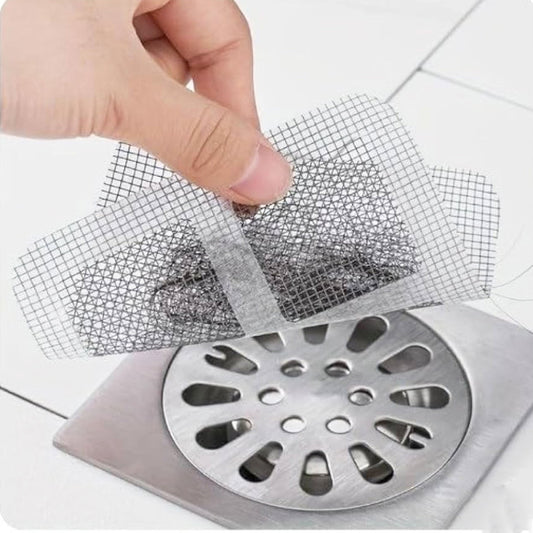 π§ (Pack of 10) Disposable Floor Drain Stickers β Anti-Clog, Anti-Odor Hair Catcher for Bathroom πΏ