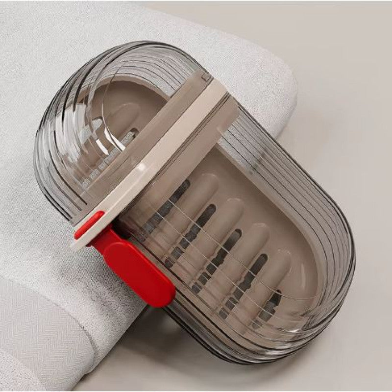 π§ 1Pc Travel Soap Container with Lid β Leakproof Soap Box with Drain Tray for Easy Drying πΏ