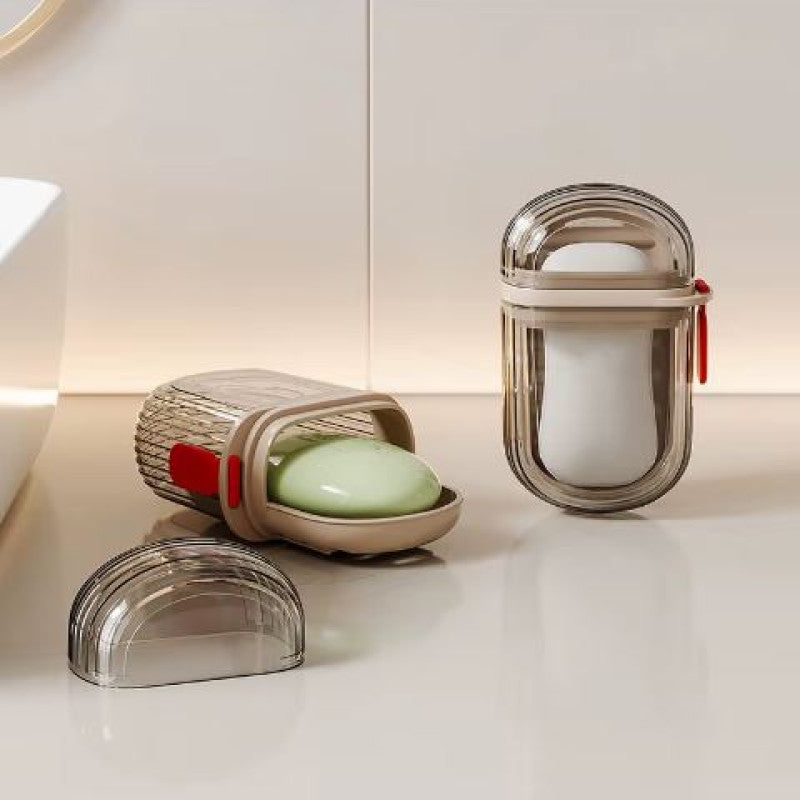 π§ 1Pc Travel Soap Container with Lid β Leakproof Soap Box with Drain Tray for Easy Drying πΏ