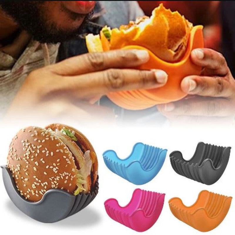🍔 No-Mess Burger Holder Clip – Enjoy Every Bite, Hands-Free!