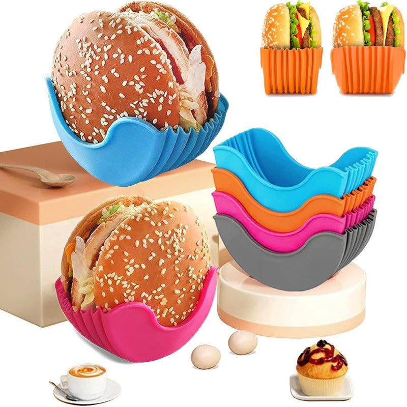🍔 No-Mess Burger Holder Clip – Enjoy Every Bite, Hands-Free!