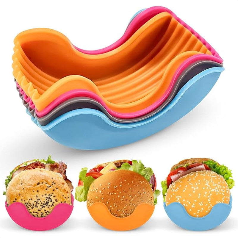 🍔 No-Mess Burger Holder Clip – Enjoy Every Bite, Hands-Free!