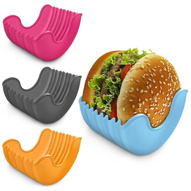 🍔 No-Mess Burger Holder Clip – Enjoy Every Bite, Hands-Free!