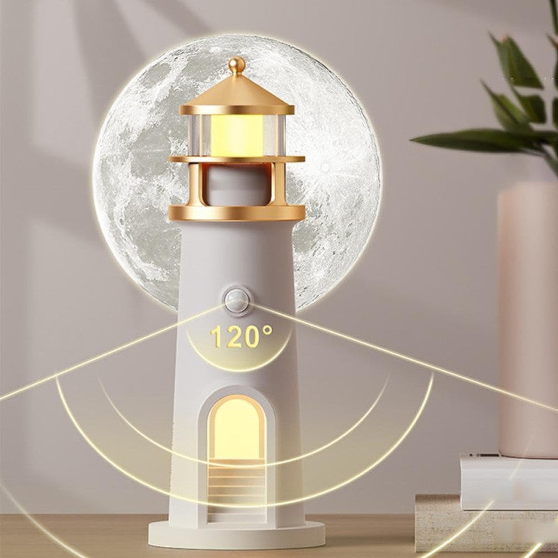 ✨ Aesthetic Moonlight Projector Lamp – LED Rechargeable Night Light with Music Sensor