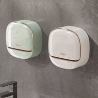 ✨ Soap Box with Lid & Drain Tray – Wall Mounted (Green)