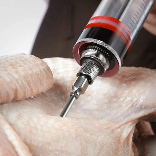 π Stainless Steel Meat Injector with Needle