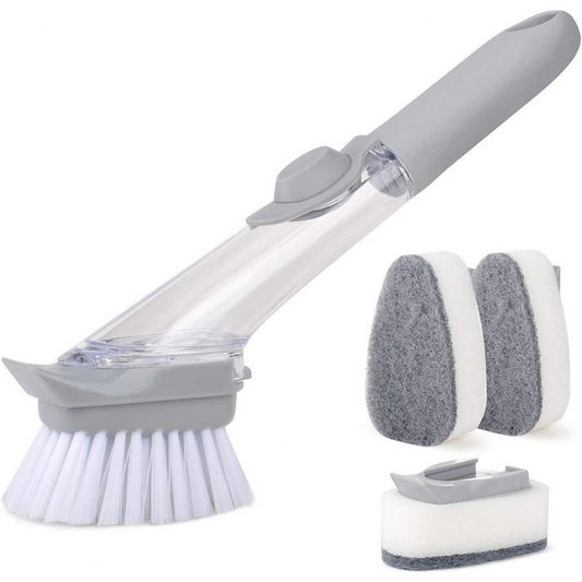 π§Ό Ergonomic Dish Washing Brush β Handle Grip with Sponge Head