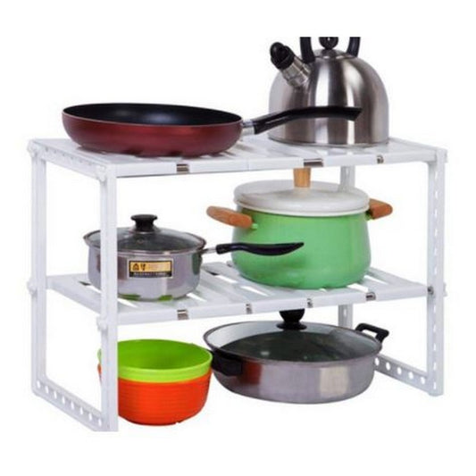 ποΈ Adjustable 2-Tier Under-Sink Storage Rack β Space-Saving Organizer