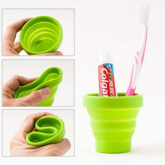 π₯€ Silicone Folding Cup with Lid β Portable & Reusable Collapsible Drinking Cup for Travel π