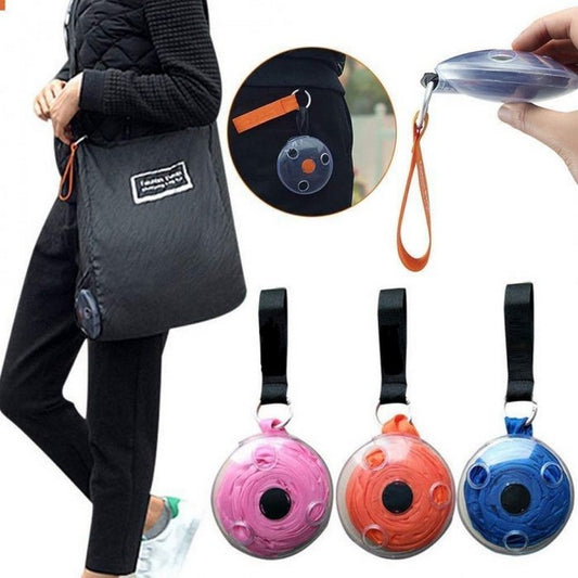 ποΈ Roll-Up Reusable Shopping Bag β Foldable Shoulder Tote for Groceries & Travel πΏ