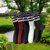 👕 Stretchable Clothesline with 12 Clips – Steel Rope Drying Line for Indoor & Outdoor Use 🌞