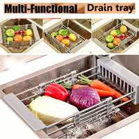 🍽️ Stainless Steel Dish Drainer – Durable Sink Drying Rack