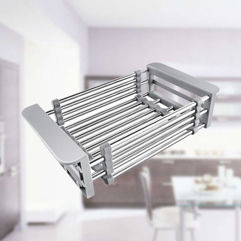 🍽️ Stainless Steel Dish Drainer – Durable Sink Drying Rack