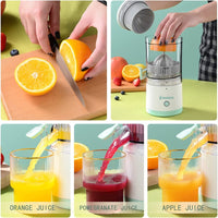 🍋🔌 Rechargeable Electric Citrus Juicer – Hands-Free Masticating Orange/Lemon Extractor