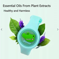 🦟 Baby Mosquito Repellent Band – Reusable Cartoon Bracelet for Outdoor Protection 🌿