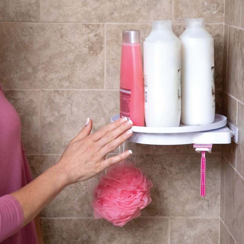 🌀 Spinning Corner Shelf – Space-Saving Storage Rack for Home & Office