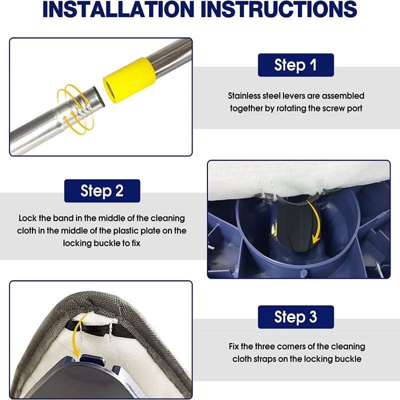 🧽⬆️ Multifunctional Rotating Mop – Wet/Dry Cleaning for Home Surfaces