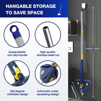 🧽⬆️ Multifunctional Rotating Mop – Wet/Dry Cleaning for Home Surfaces