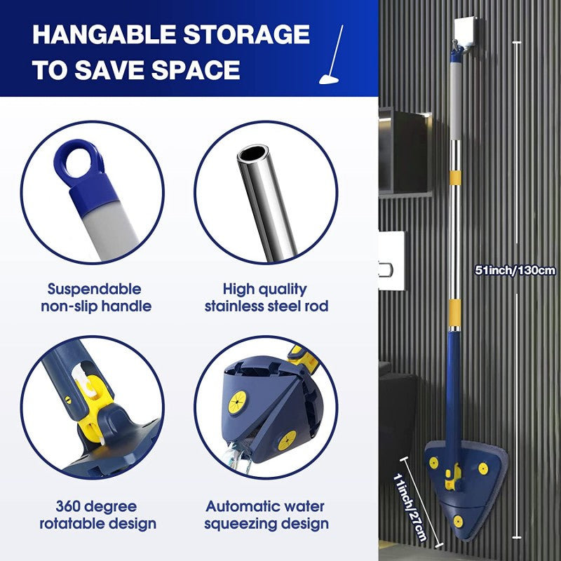 🧽⬆️ Multifunctional Rotating Mop – Wet/Dry Cleaning for Home Surfaces