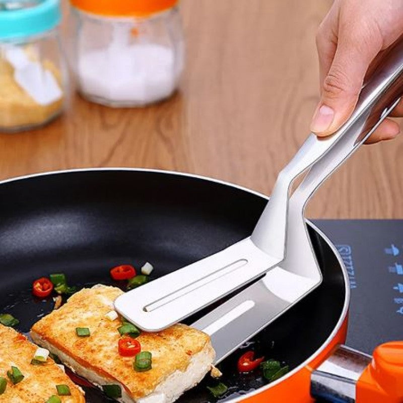 🍖 Stainless Steel Steak Clamp & Food Tongs – Multi-Purpose Clip for Pizza, Fish & BBQ 🍕