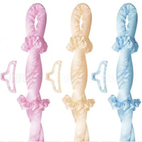 💖 Heatless Hair Curler Headband – Soft Curling Ribbon for Long Hair 🌸
