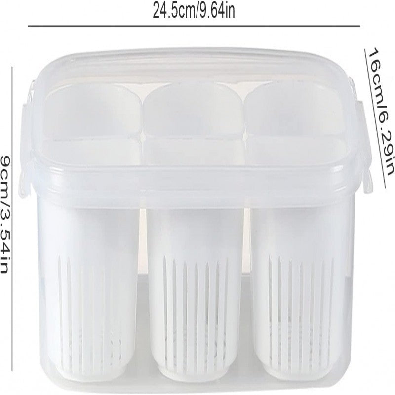 ✨ Refrigerator Food Storage Container with Lid – Fresh & Organized