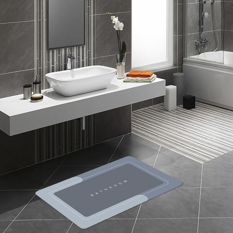 🚿 Water Absorbent Non-Slip Bath Mat – Quick Dry Bathroom Floor Mat 🛁