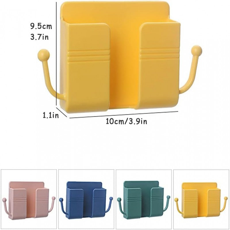 📱 Wall-Mounted Mobile Phone Holder with Hook – Charging Stand & Organizer for Home & Office ⚡