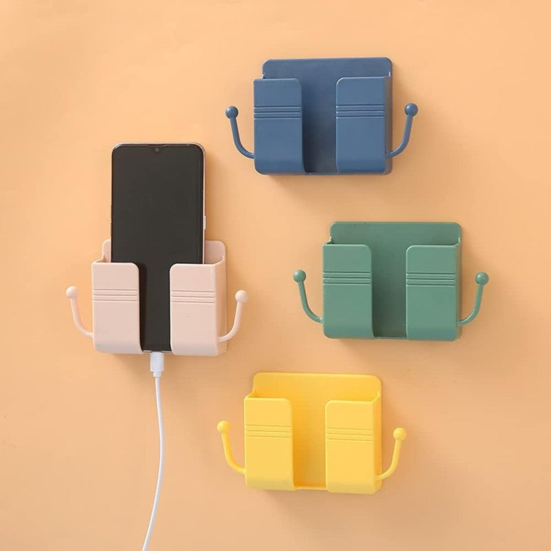 📱 Wall-Mounted Mobile Phone Holder with Hook – Charging Stand & Organizer for Home & Office ⚡