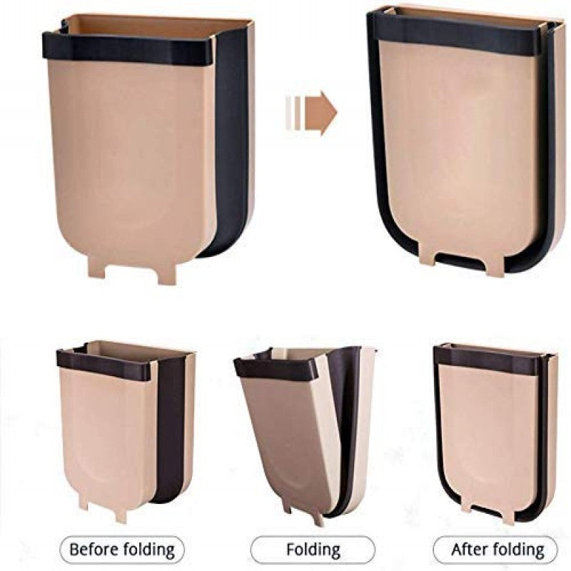 🗑️ Hanging Trash Can – Collapsible Kitchen Cabinet Door Bin