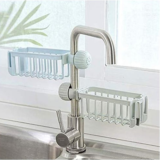 🚰 Faucet Hanging Sponge Holder – Space-Saving Sink Organizer