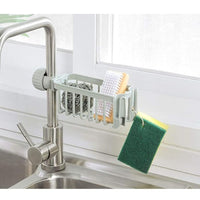 🚰 Faucet Hanging Sponge Holder – Space-Saving Sink Organizer