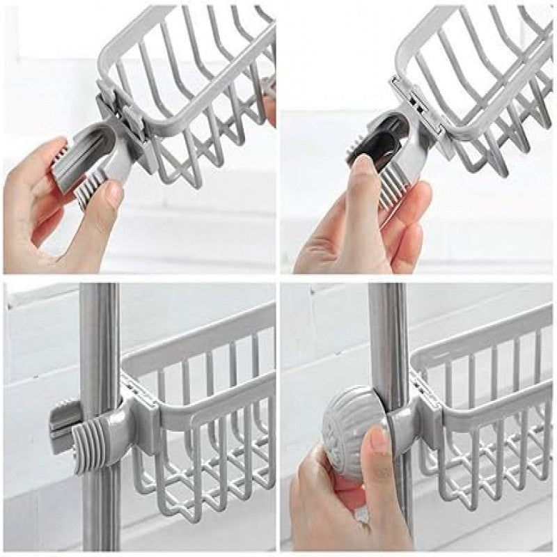 🚰 Faucet Hanging Sponge Holder – Space-Saving Sink Organizer