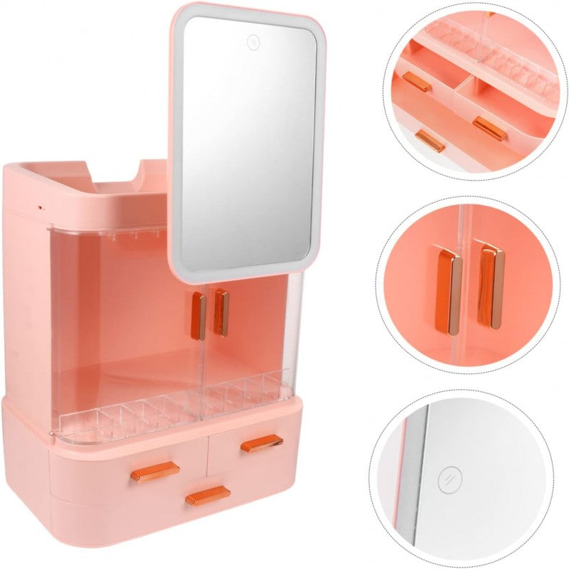 💄 LED Makeup & Jewelry Organizer Box – Stylish Storage Tray