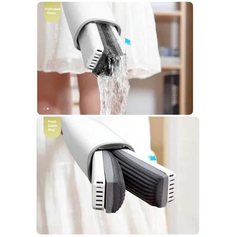 🧹 Self-Wringing Sponge Mop – Dry & Wet Floor Cleaner