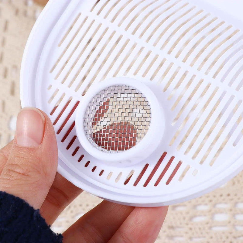 🥣 Manual Rice Washer & Strainer Bowl with Handle