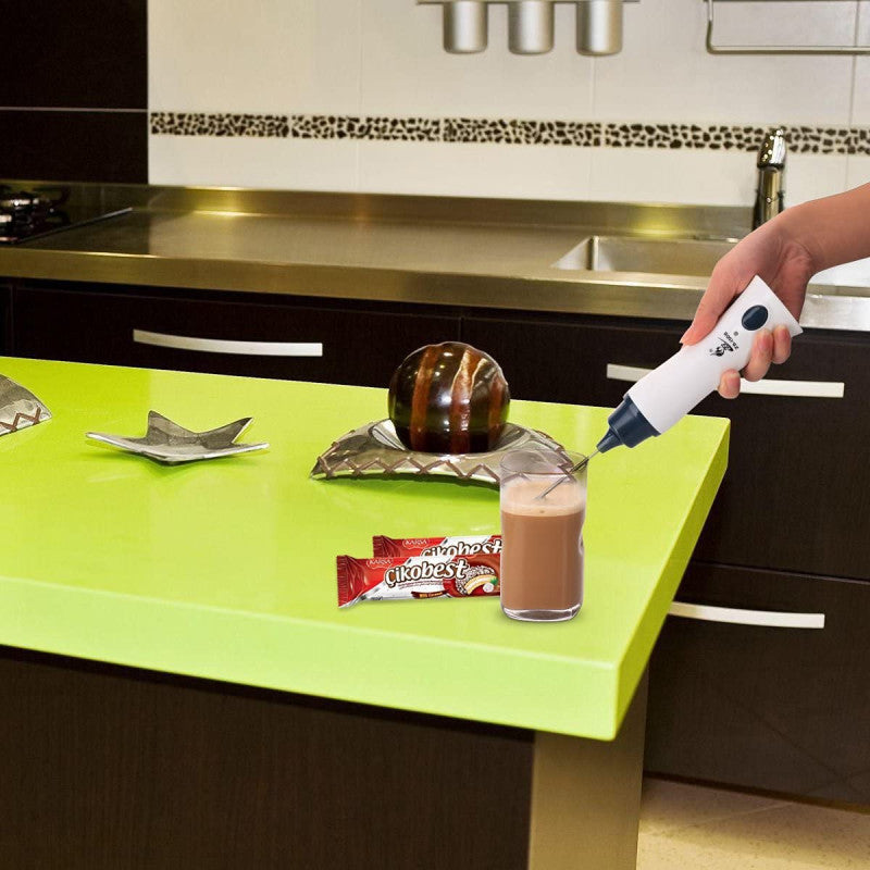 ⚡ USB Rechargeable Electric Stirrer – Stainless Steel Mixer for Coffee, Eggs & Drinks