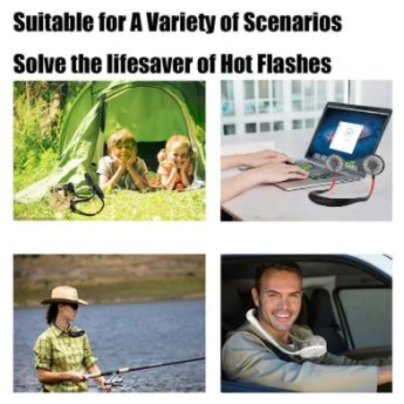 ❄️ Sports Neck Fan – Hands-Free Portable Cooling